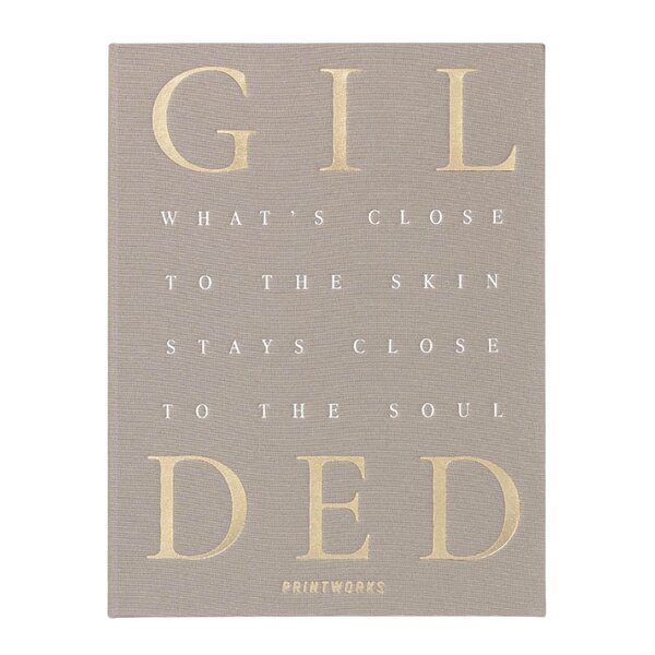 Printworks Gilded smykkeskrin 26x20 cm beige/gull