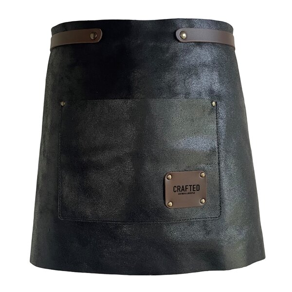 Crafted Leather forkle kort 65x40 cm svart