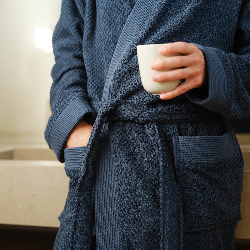 Høie Luno morgenkåpe herre L/XL mørk blå