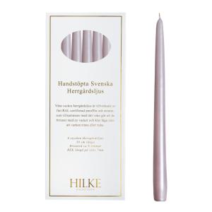 Hilke Herregårdslys 30 cm 6 stk blekrosa perle