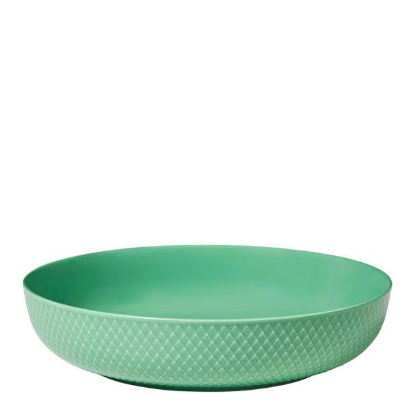 Lyngby Porcelæn Rhombe Color serveringsskål 28 cm grønn