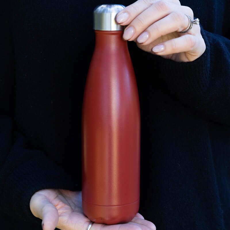 Sagaform Nils stålflaske 0,5L rød