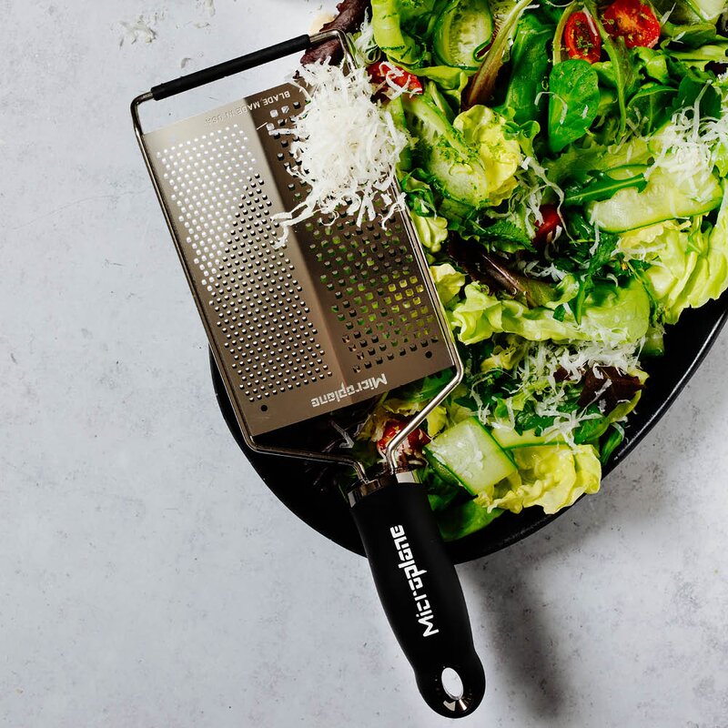 Microplane Gourmet Dual Blade rivjern dobbel fin/grov svart