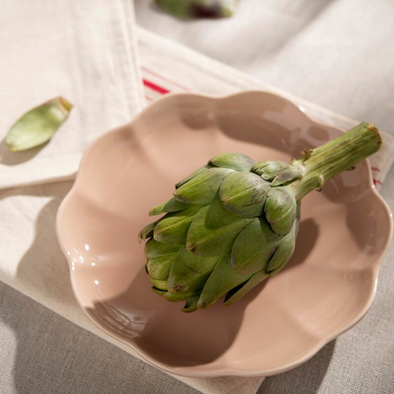Stiernholm Lotus tallerken 22 cm støvet rosa