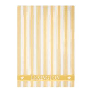 Lexington Icons stripet kjøkkenhåndkle m/vaffelstruktur 50x70 cm gul/hvit