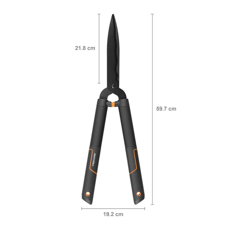 Fiskars Singlestep hekksaks HS22 58 cm svart