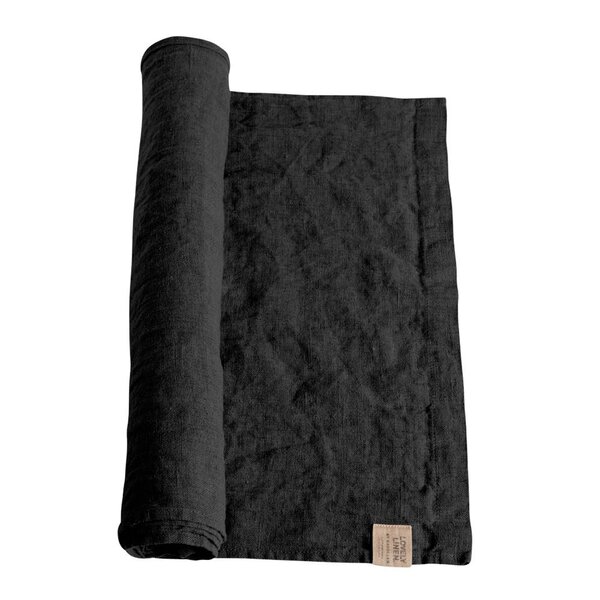 Lovley Linen Lovely bordløper lin 47x150 cm Dark Grey