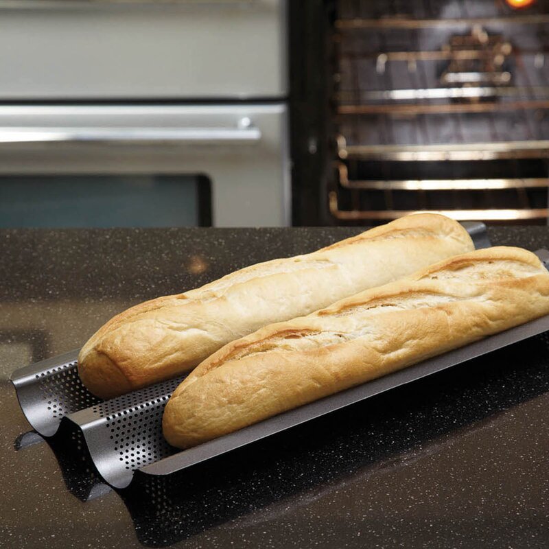MasterClass Crusty Bake baguetteform 39x16 cm carbon grå