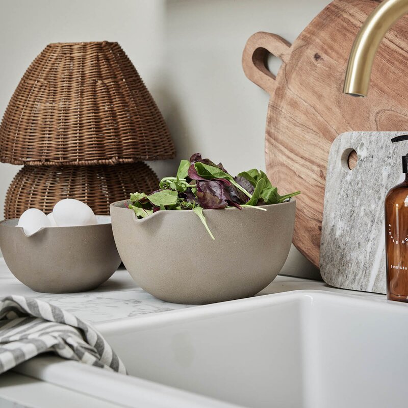 Lene Bjerre Estrille kjøkkenhåndkle 2 stk 70 cm grå