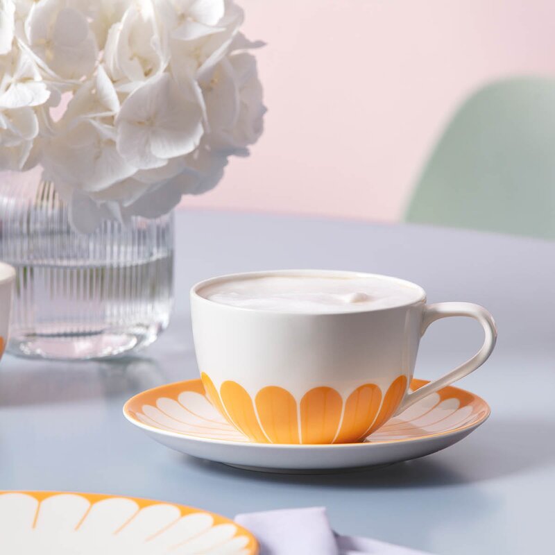 Villeroy & Boch Fleur soleil cappuccinokopp 30 cl gul