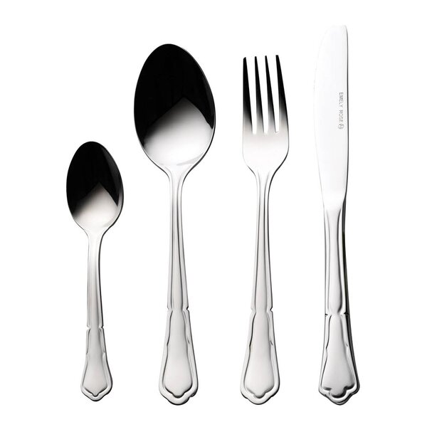 Aida Emely Rose bestikksett 24 deler stål