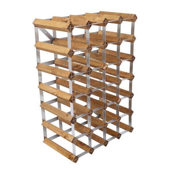 The Swedish Wine Rack Factory Vinstativ 30 flasker montert lys eik