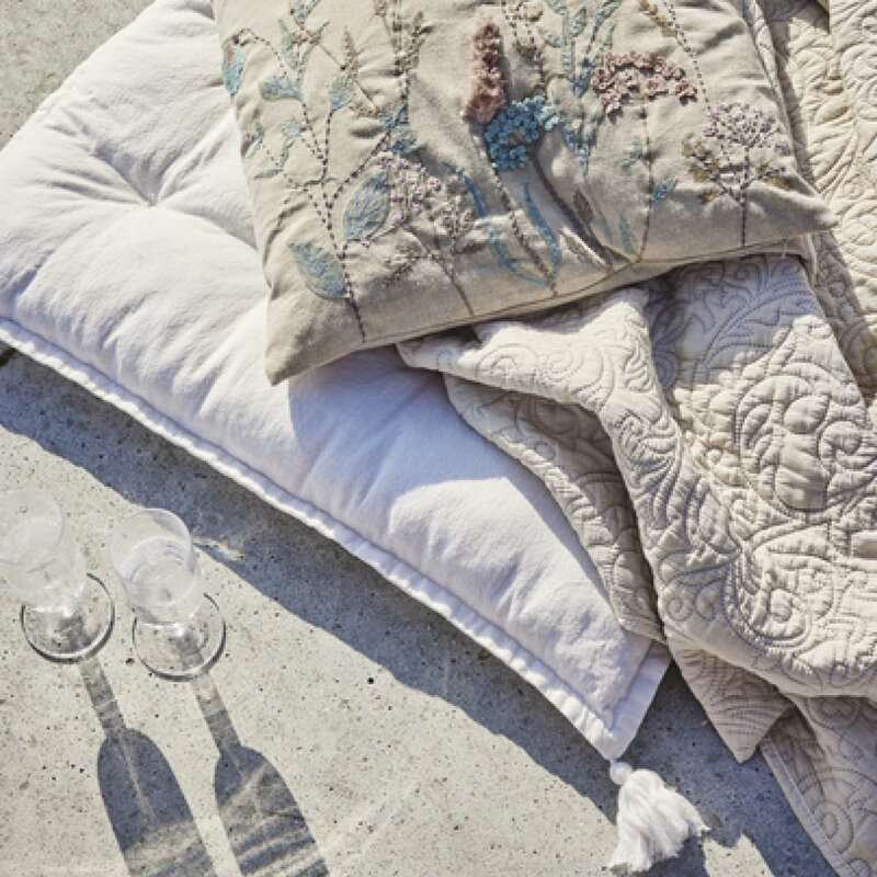 Lene Bjerre Felima pute 45x45 cm hvit