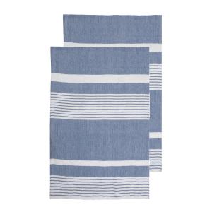 Sagaform Ella Hamam kjøkkenhåndkle 2 stk 50x70 cm blå