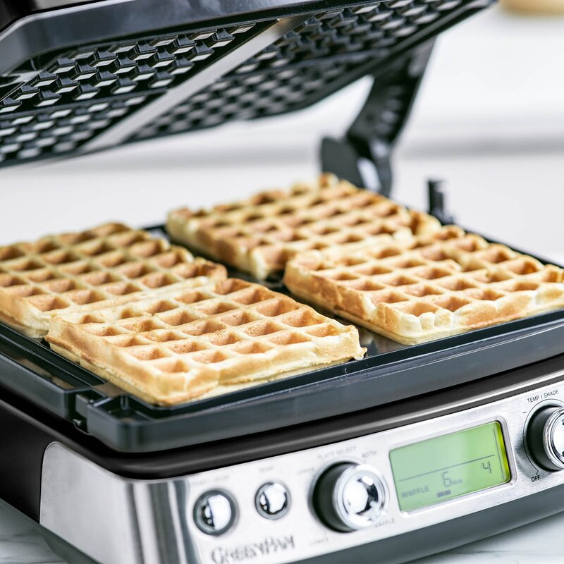 GreenPan Elite kontaktgrill blank svart