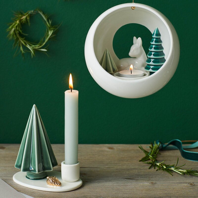 Dottir Winter Stories lysestake 12,5 cm tree