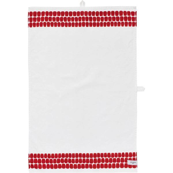 Arabia Tuokio kjøkkenhåndkle 43x67 cm rød