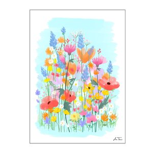 Poster & Frame Anna Thomsen poster 30x40 cm field of flowers no3