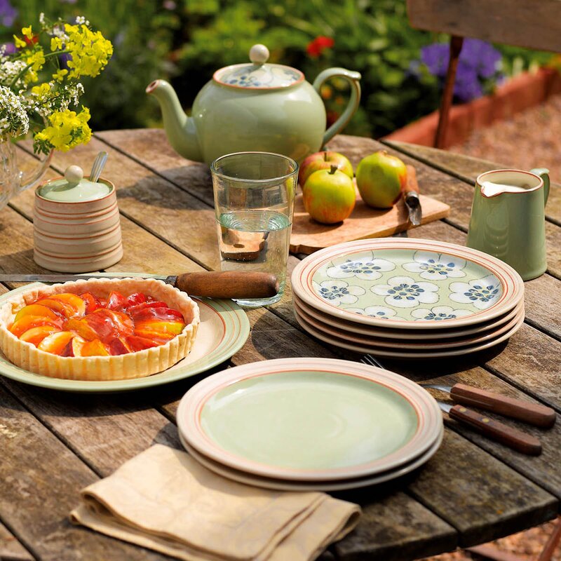 Denby Heritage Orchard tallerken 22,5 cm grønn