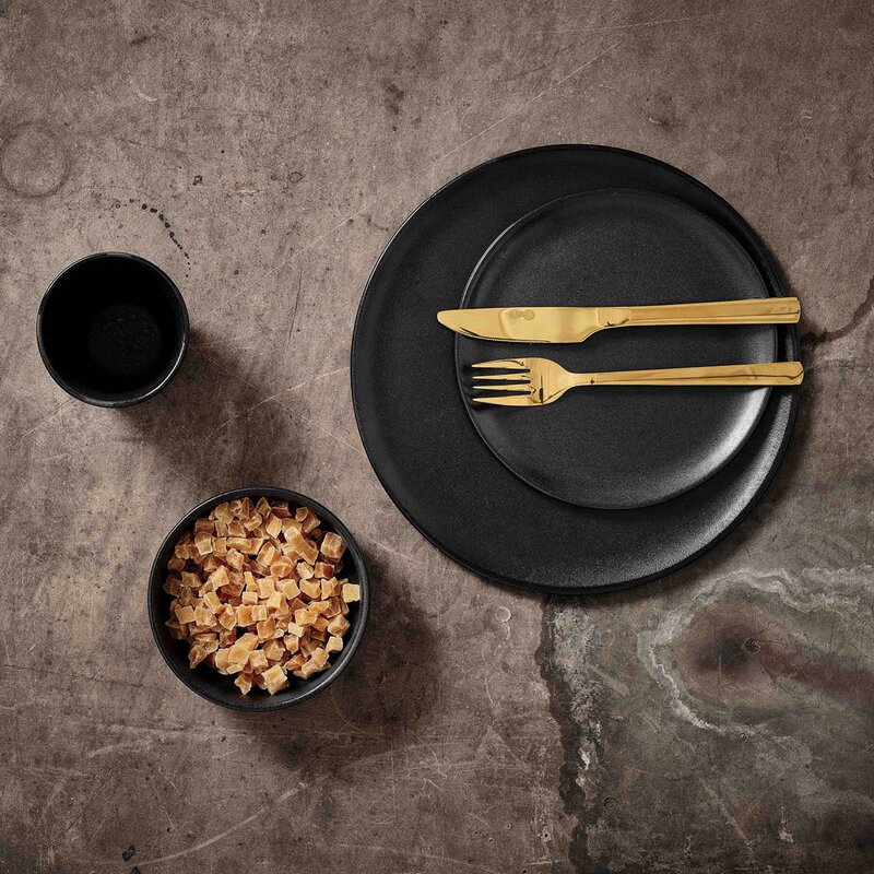 Aida RAW Titanium Black middagstallerken 28 cm 