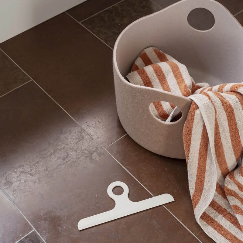 Blomus Arto badehåndkle 140x70 cm beige/orange brede striper