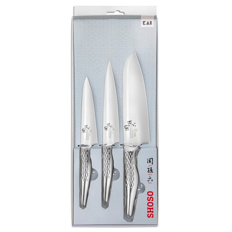 KAI Shoso knivsett 3 deler AB-5163/AB-5161/AB-5156