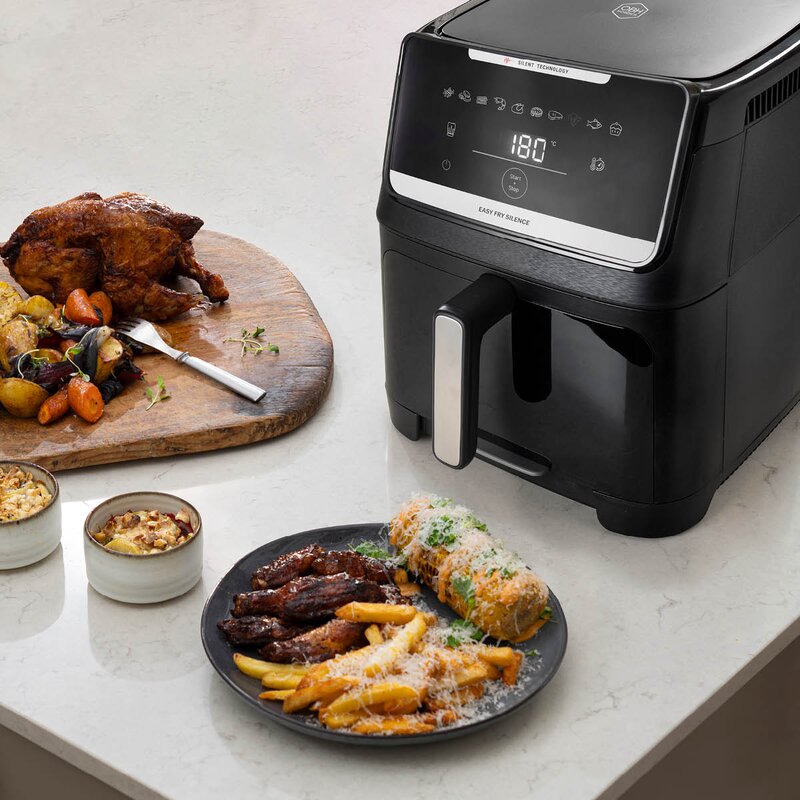 OBH Nordica Easy Fry Silence Vision airfryer 7 L svart