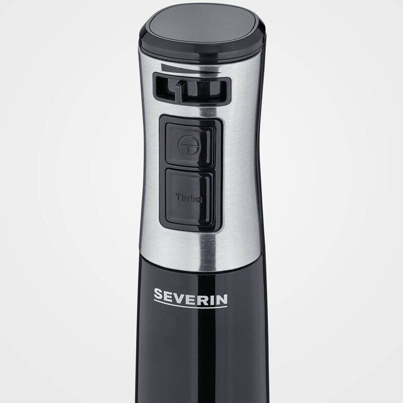 Severin Stavmikser med tilbehør SM3772 600W svart/sølv