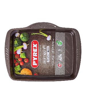 Pyrex Asimetria ildfast form kullstål 35x27 cm