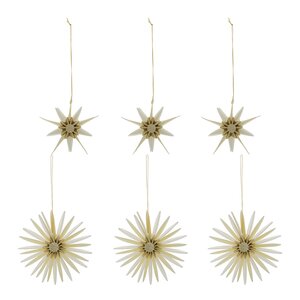 House Doctor Stari julepynt 6 stk off-white champagne