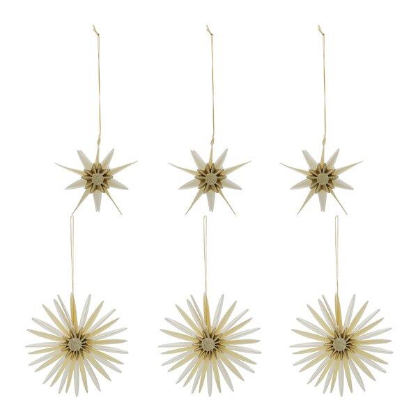 House Doctor Stari julepynt 6 stk off-white champagne