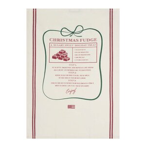 Lexington Original kjøkkenhåndkle Christmas Fudge 50x70 cm hvit/rød/grønn