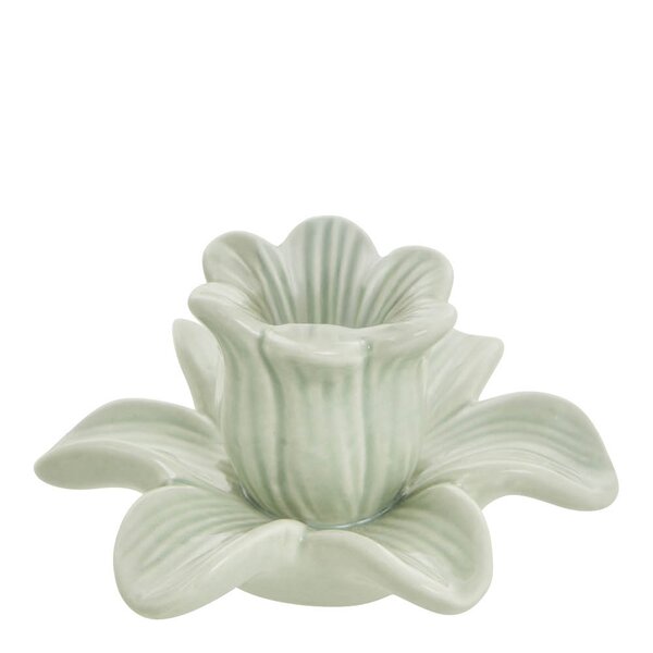 Lene Bjerre Deanne lysestake blomst 5,6 cm lysegrønn