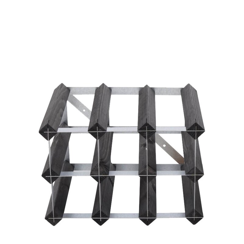 The Swedish Wine Rack Factory Vinstativ 9 flasker montert svart