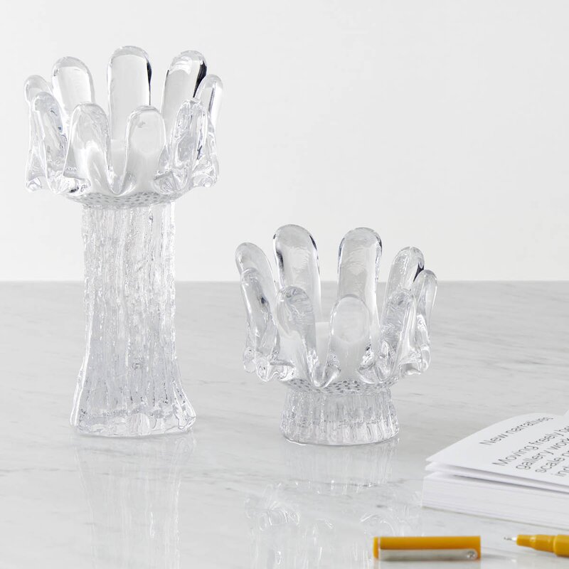 Kosta Boda Sunflower lyslykt 18 cm klar