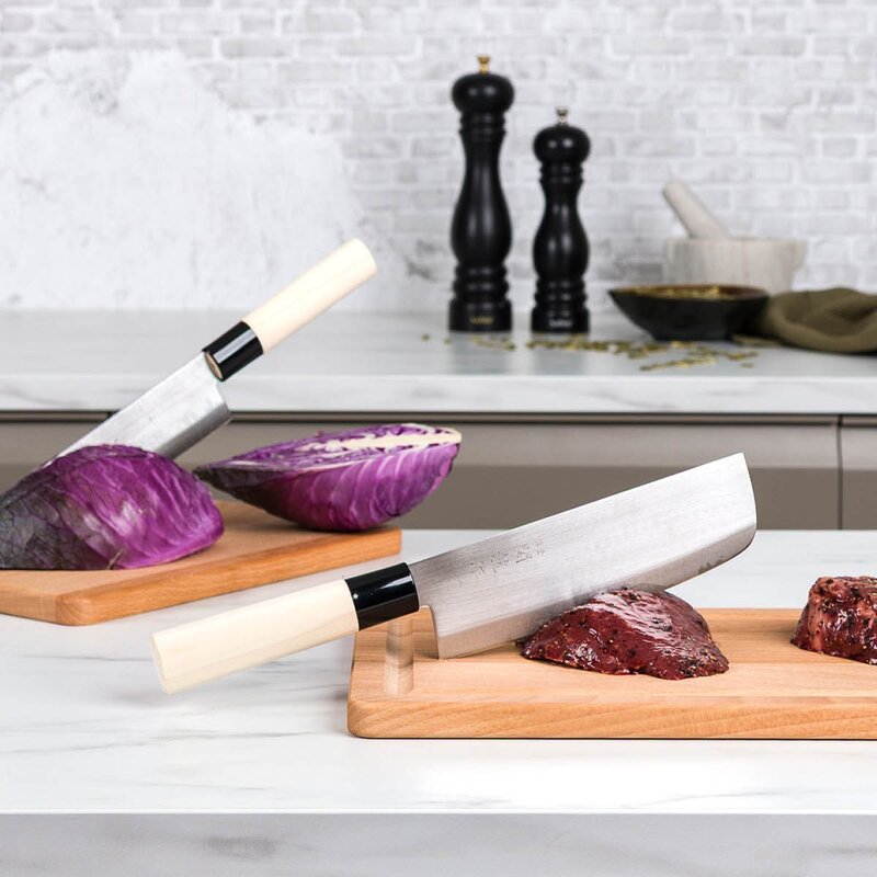 Sekiryu Knivsett 2 deler stål/poppeltre