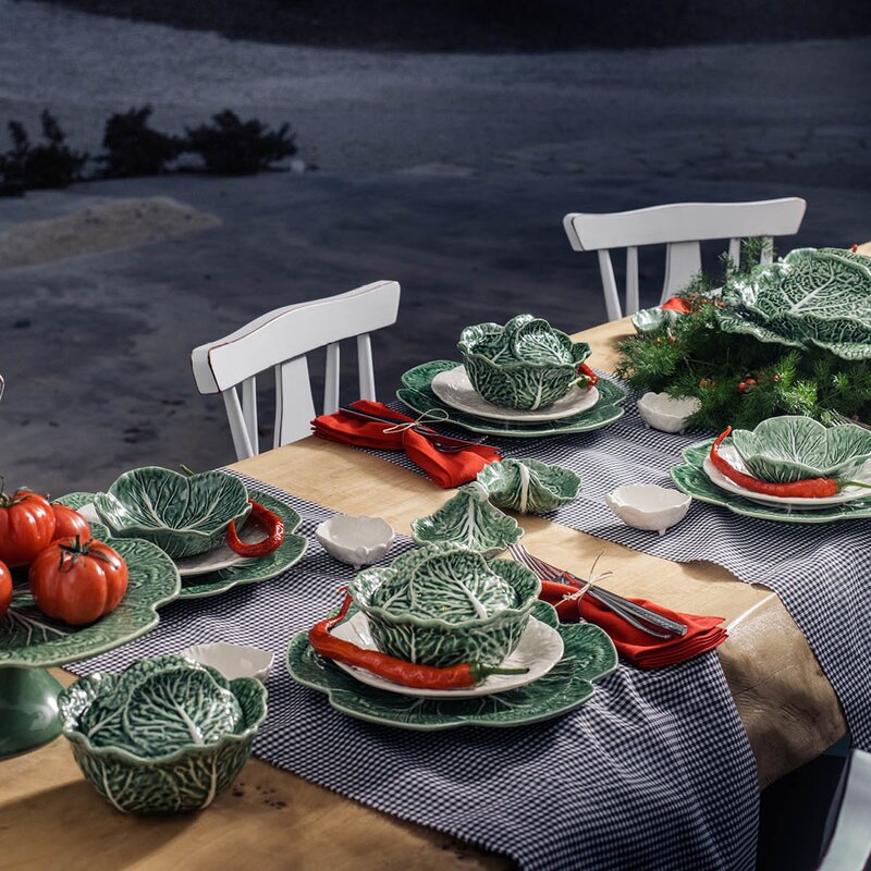 Bordallo Pinheiro Cabbage terrin 2L kål grønn