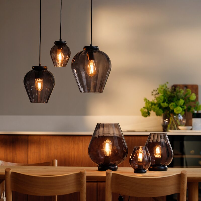 Magnor Rocks XO bordlampe 20,4 cm koksgrå