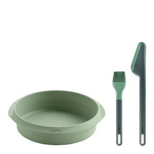 Lékué Essential Kit silikonform og redskap til airfryer grønn