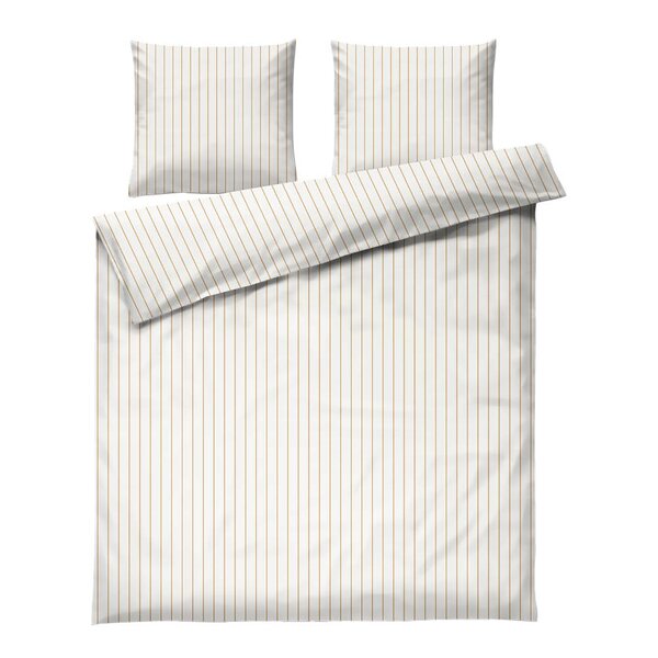 Juna Soft sengesett 200x220 cm offwhite/karamell