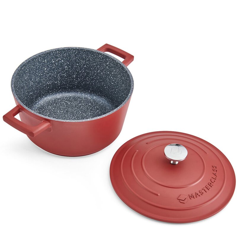 MasterClass Cast Aluminium gryte 2,5L 21 cm rød