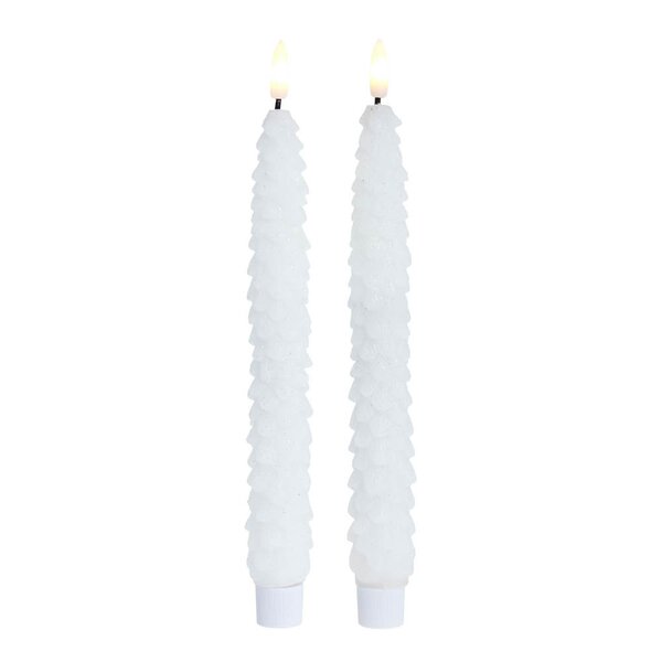 Lene Bjerre Livia LED-kronelys 25 cm 2 stk hvit