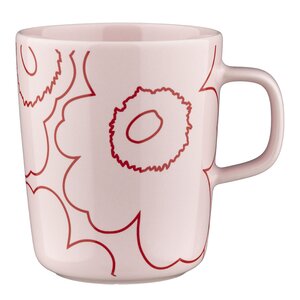 Marimekko Piirto Unikko krus 25 cl rosa/rød