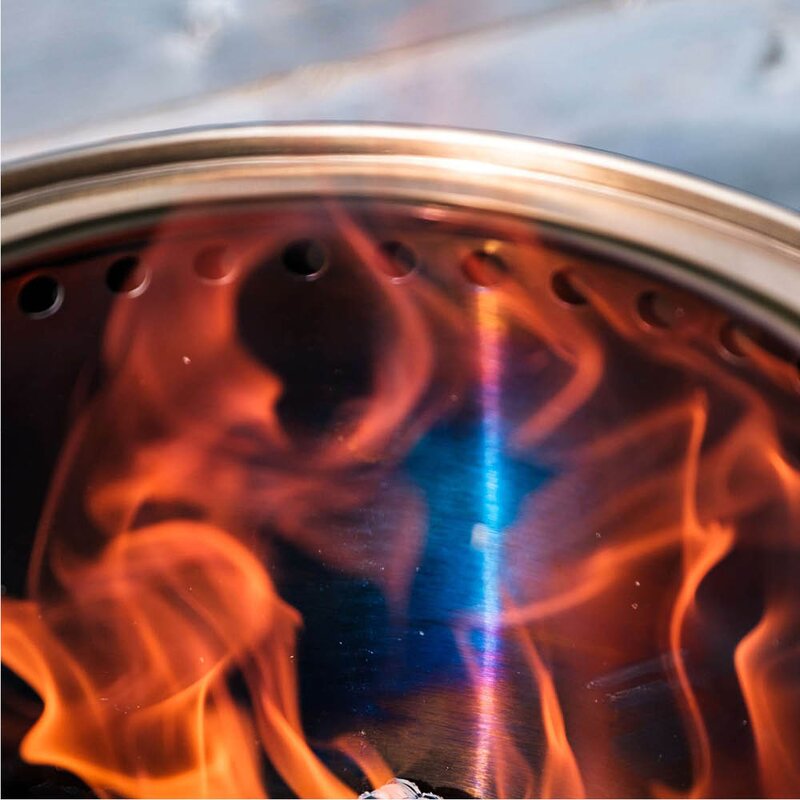 Espegard Lue 40 rentbrennende bålbrenner stål