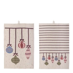 Bloomingville Ornamentia kjøkkenhåndkle 71x45 cm 2 stk multi