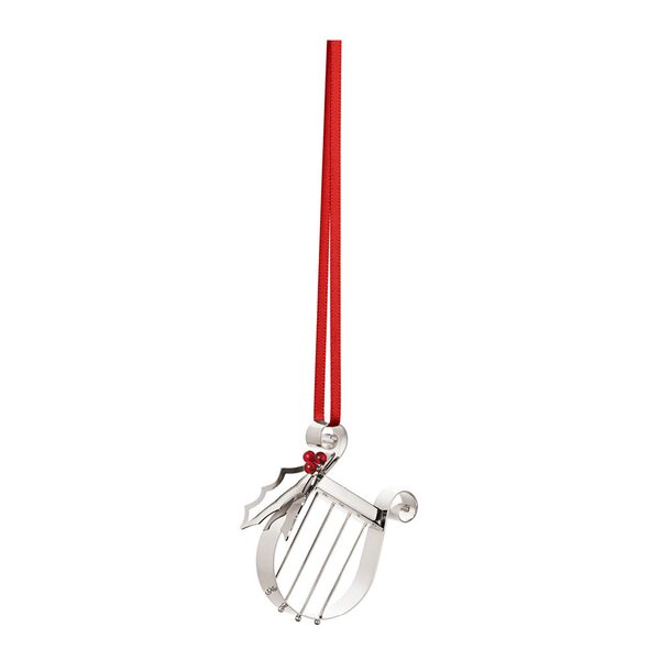 Georg Jensen 2026 juleornament harpe 5,7 cm sølv