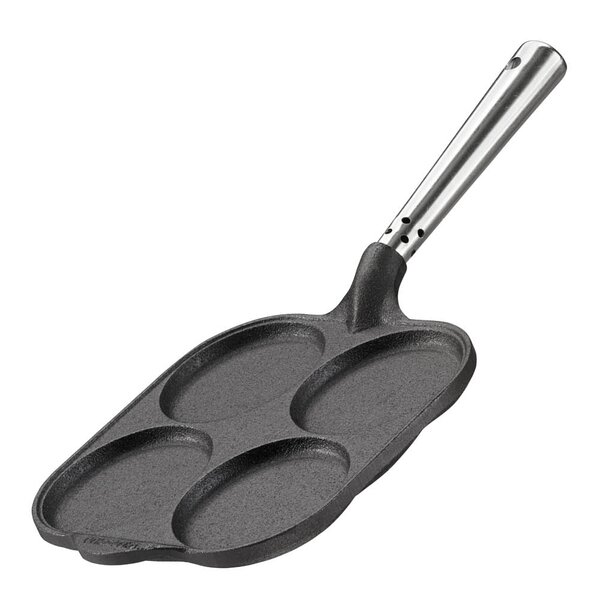 Skeppshult Professional egg-og bilinipanne med rustfritt stål håndtak 20 cm støpejern