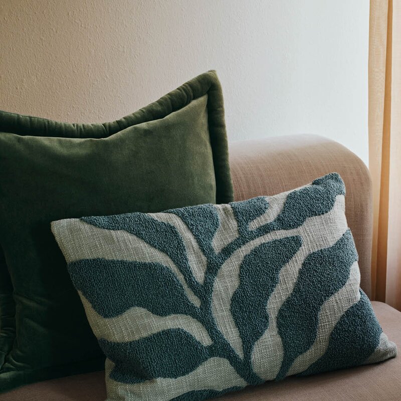 Broste Copenhagen Viola putetrekk 50x50 cm teal