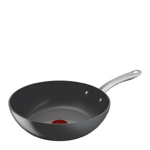 Tefal Renew+ wokpanne 28 cm grå