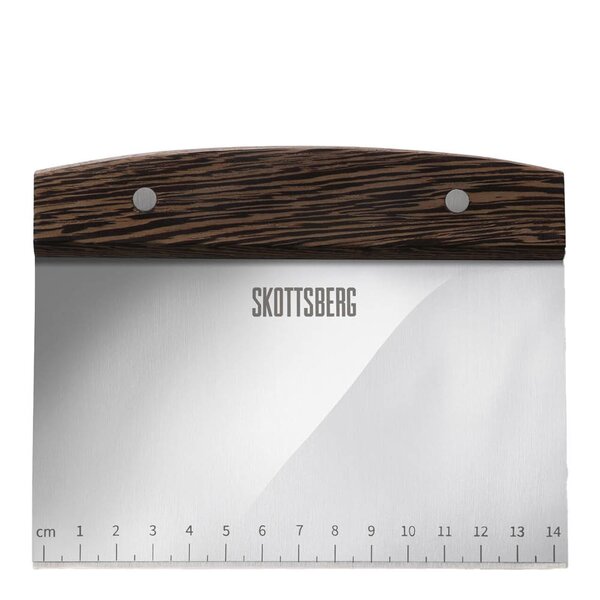 Skottsberg Benkskrape 15x12 cm stål/pakkatre